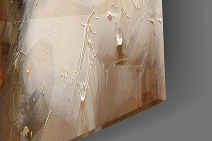 White Horse Red Splatter Glass Wall Art