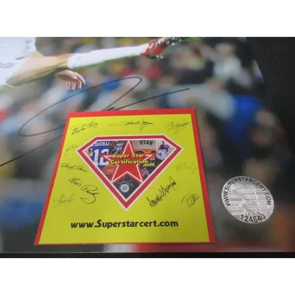 Autographed Zinedine Zidane signed 8x10 photo with certification sticker for authentic memorabilia