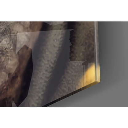 Silver zombie face wall art canvas with haunting gray tones