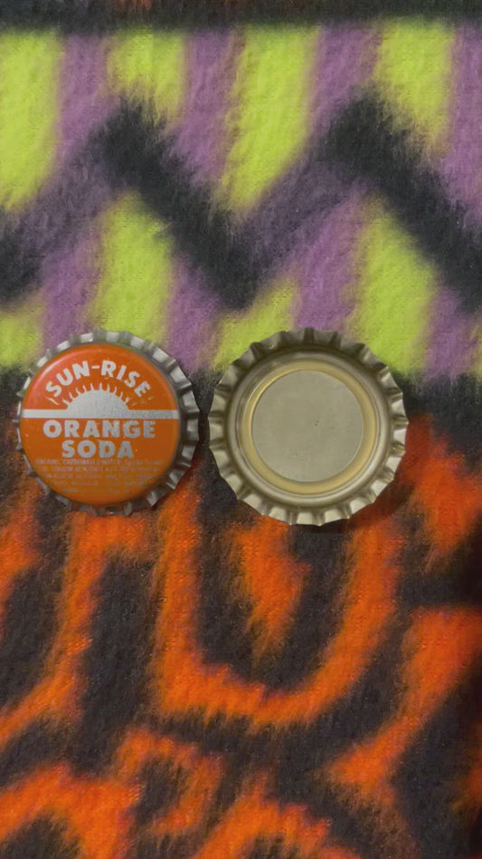 Vintage Sun‑Rise Orange Soda Bottle Cap 🍎 Coca‑Cola Bottling, Moultrie GA (1970s)