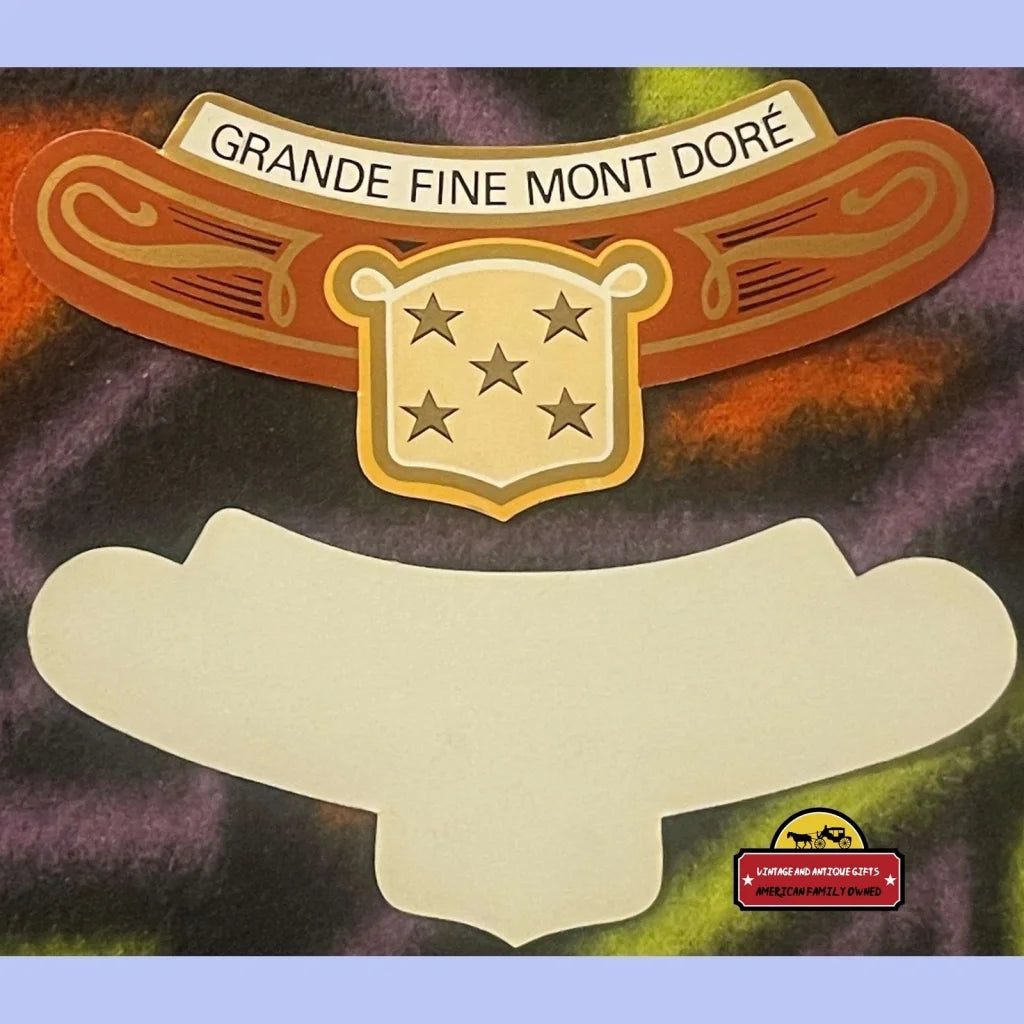 Antique Vintage Grande Fine Mont Dore Wine Neck Label 1920s - 1930s - Advertisements - Beer And Alcohol Memorabilia.