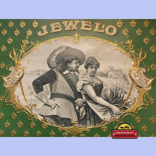 Antique Vintage Jewelo Embossed Cigar Label 1900s - 1920s Swashbuckler Advertisements Step into an era of adventure: