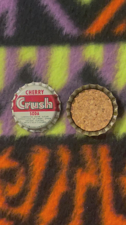Vintage 1950s Cherry Crush Bottle Cap from Pittsburgh
