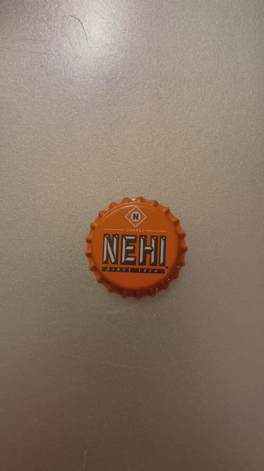 Vintage 1980s Nehi Orange Bottle Cap from Jefferson NC