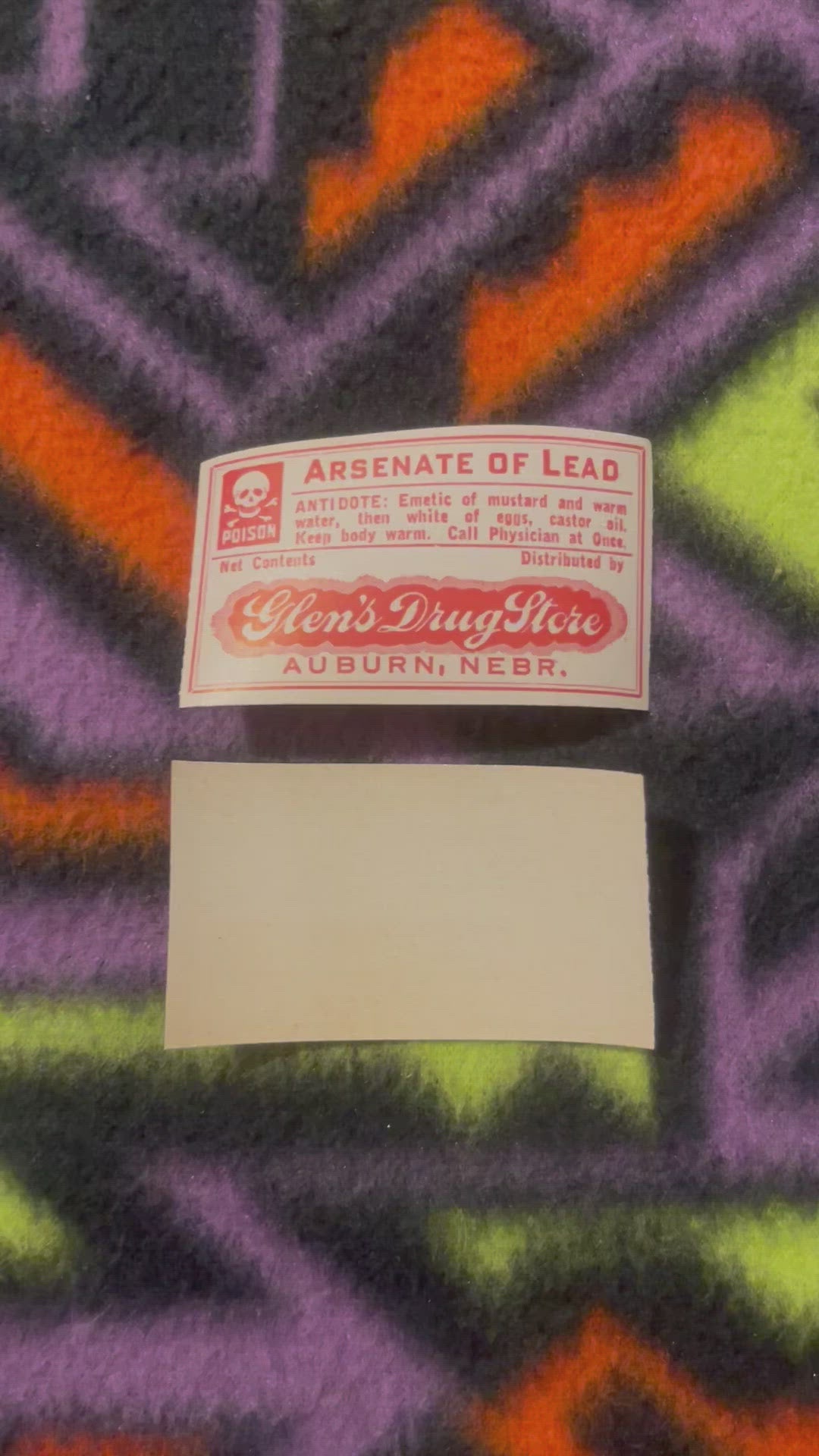 Original Antique Pharmacy Labels & Ephemera ☠️ NOS – Vintage and