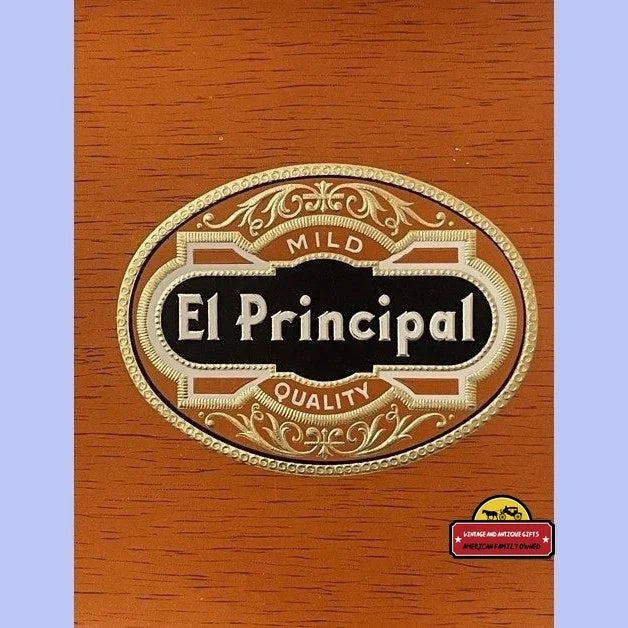 Rare Antique Vintage El Principal Embossed Cigar Label 1900s - 1920s - Advertisements - Tobacco And Labels | Tobacciana