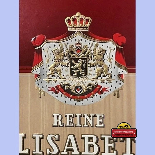 Rare Antique Vintage Reine Elisabeth Embossed Cigar Label 1900s - 1930s Advertisements - Stunning 1900s-1930s Royal