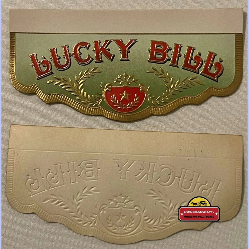 Rare Bundle Antique Vintage Lucky Bill Embossed Cigar Labels 1900s - 1920s - Advertisements - Tobacco And | Tobacciana |