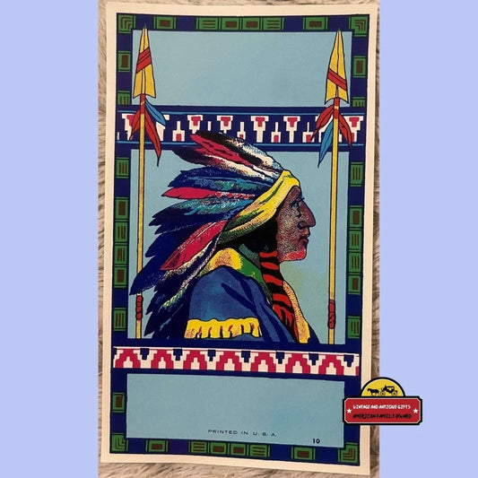 Rare Version Antique Vintage Native American Broom Label 1910s - 1940s Advertisements and Gifts Home page - Captivating