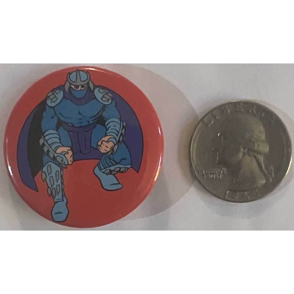 Rare Vintage Teenage Mutant Ninja Turtles Movie Pin Shredder 1990 TMNT Collectibles and Antique Gifts Home page Pin: