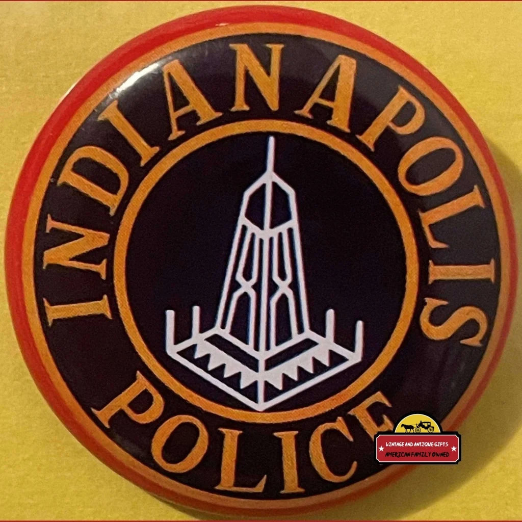 Very Rare Vintage Tin Litho Special Police Badge Indianapolis 1950s Advertisements Antique Misc. Collectibles