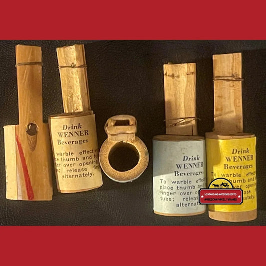 Vintage 1950s Wenner Beverages Warbler Allentown Pa Whistle Bottle Co. Rip 1969 Advertisements and Antique Gifts Home