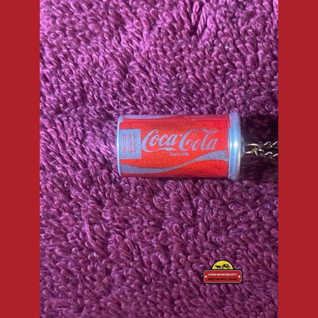 Vintage 1980s Coke Coca-cola Miniature Mini Can Necklace Highly Detailed! Advertisements Antique Soda and Beverage