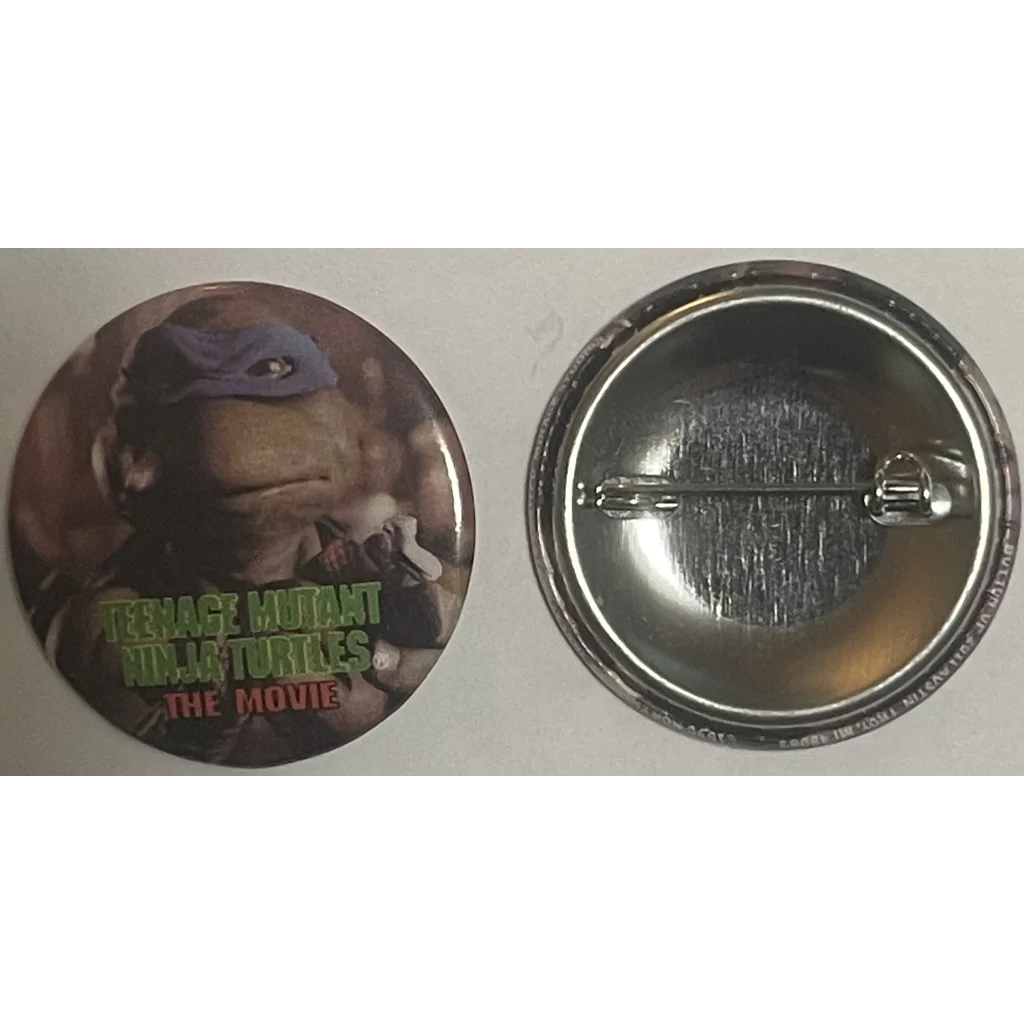 Vintage 1990 Teenage Mutant Ninja Turtles Movie Pin Leonardo TMNT Advertisements Antique Misc. Collectibles