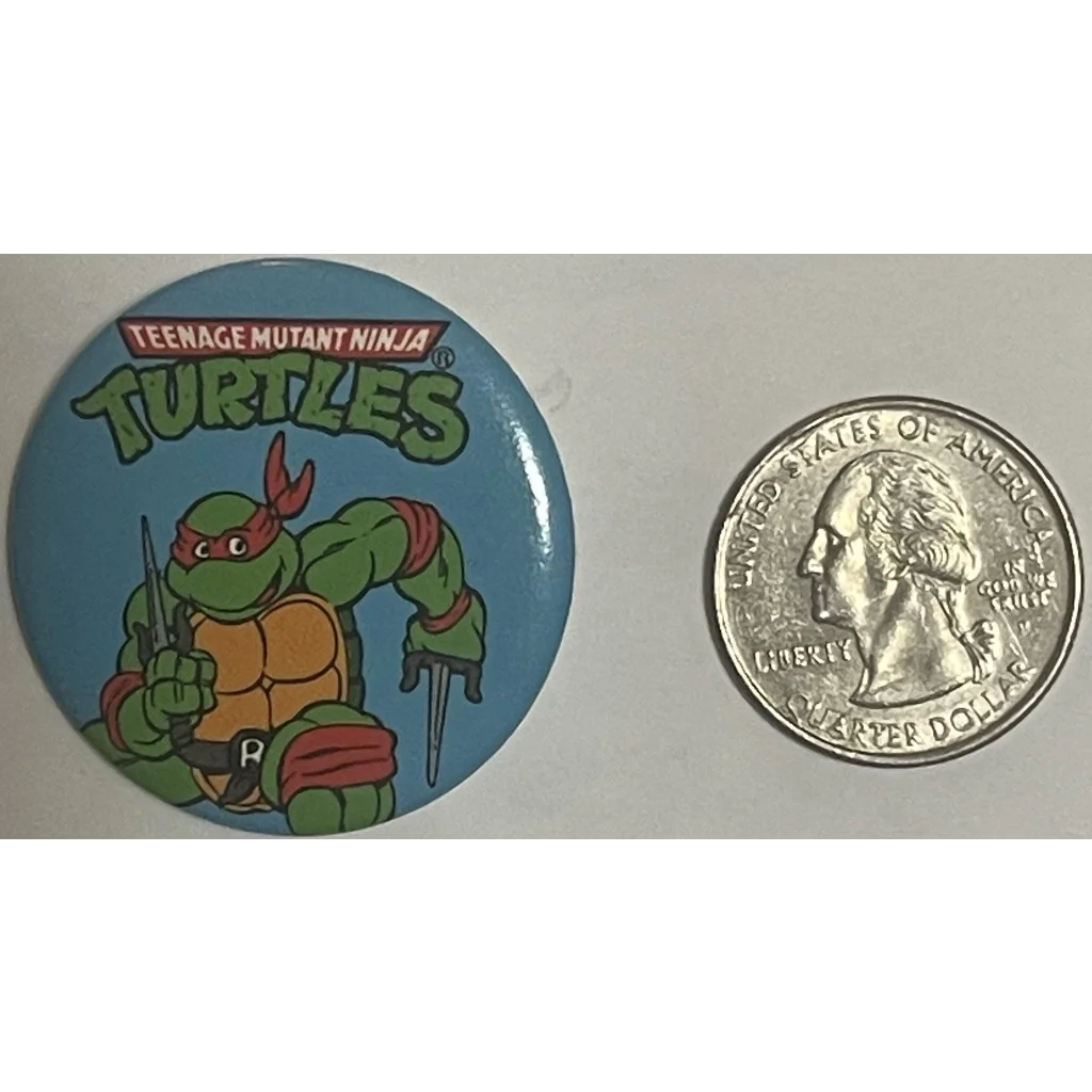 Vintage 1990 Teenage Mutant Ninja Turtles Movie Pin Raphael TMNT Advertisements Antique Misc. Collectibles