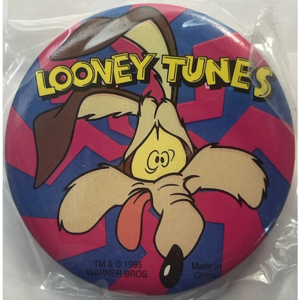 Vintage 1995 Looney Tunes Pin Wile E. Coyote Unopened In Package! - Collectibles - Antique Misc. And Memorabilia. Rare -