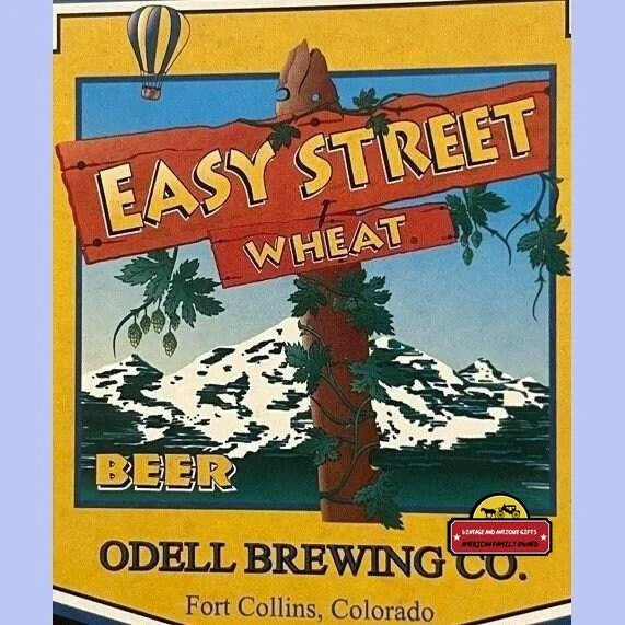 Vintage Easy Street Wheat Beer Label Odell Brewing Co. Ft. Collins Co 2000 - Advertisements - Antique And Alcohol