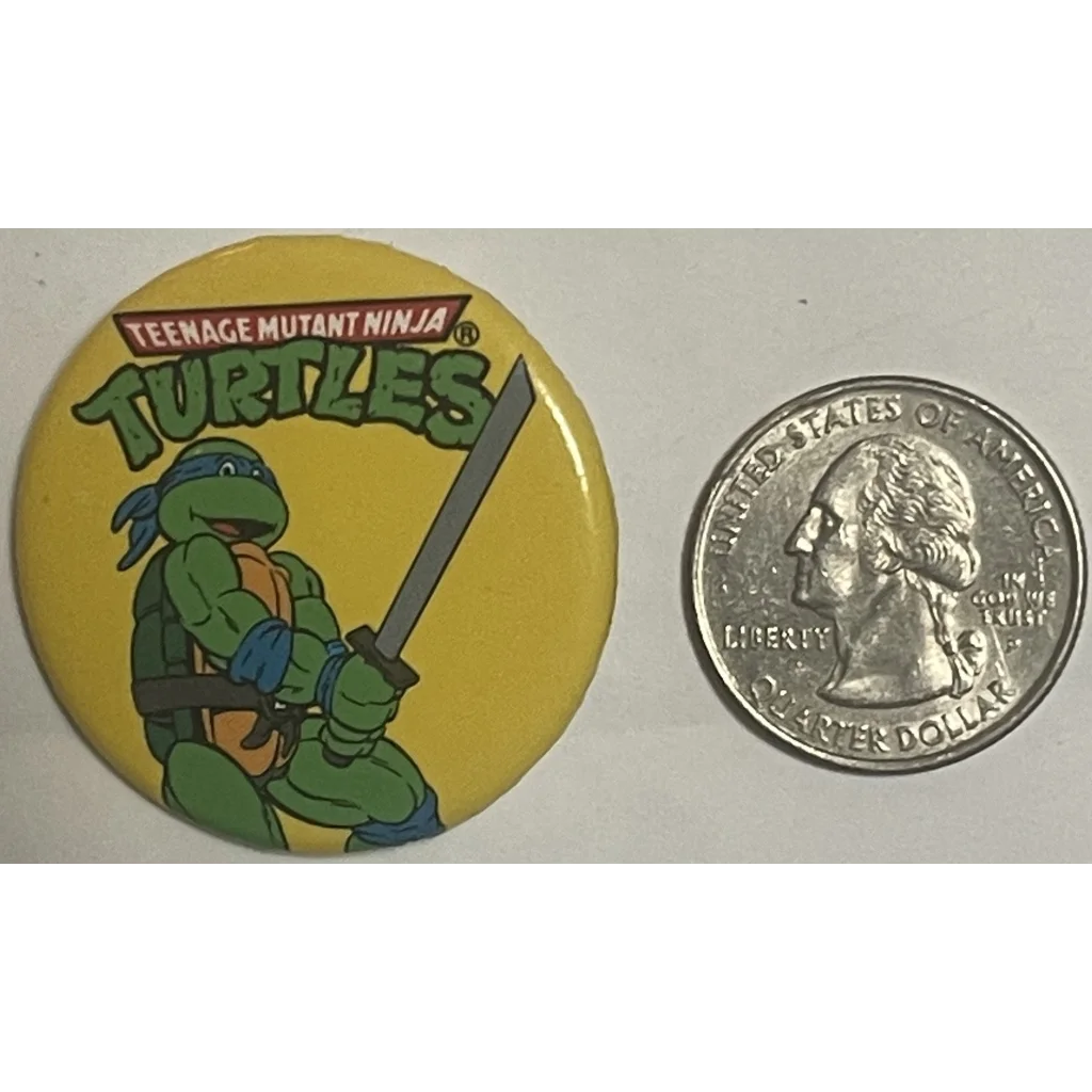 Vintage Teenage Mutant Ninja Turtles Movie Pin Leonardo 1990 Tmnt Advertisements Antique Misc. Collectibles