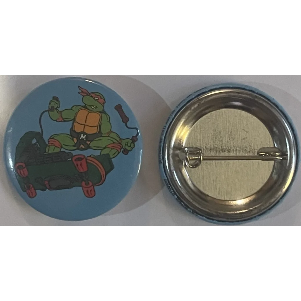Vintage Teenage Mutant Ninja Turtles Movie Pin Michelangelo Skate 1990 TMNT Collectibles Antique Misc. and Memorabilia