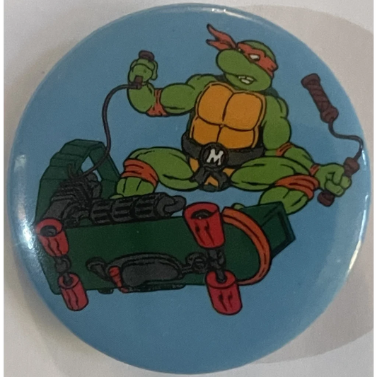 Vintage Teenage Mutant Ninja Turtles Movie Pin Michelangelo Skate 1990 TMNT Collectibles Antique Misc. and Memorabilia